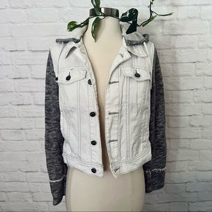Free People Knit Denim Jacket